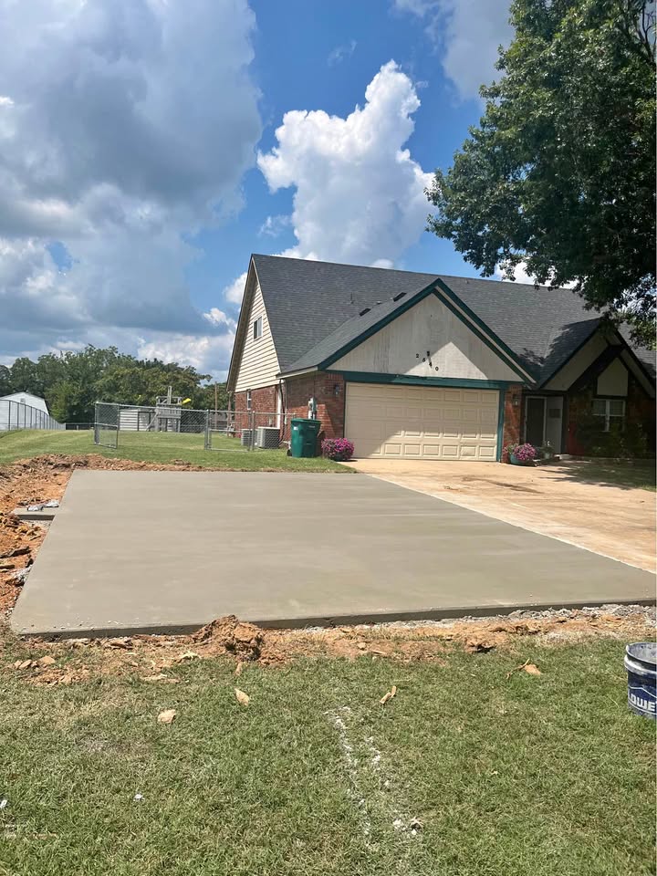 Concrete driveway installation in Casper Wyoming