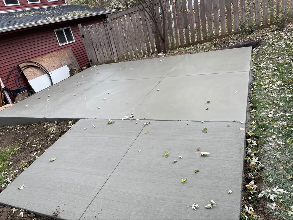 Concrete patio installation in Casper Wyoming