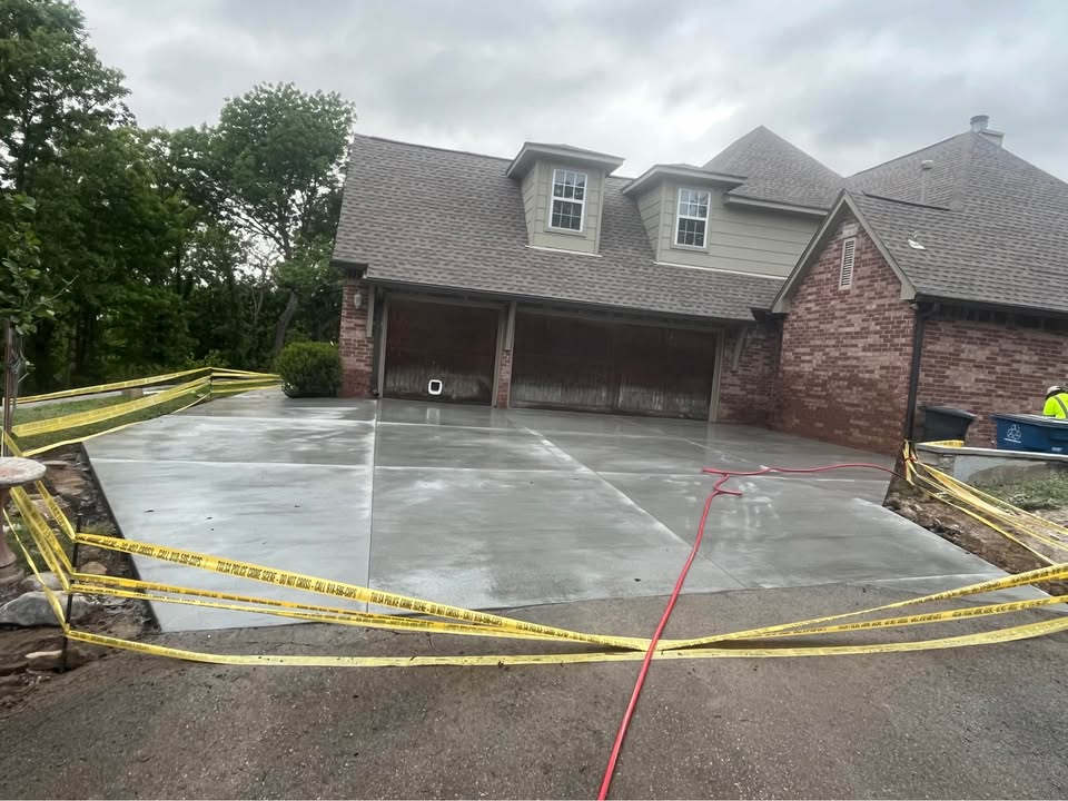 Concrete driveway project in Casper Wyoming